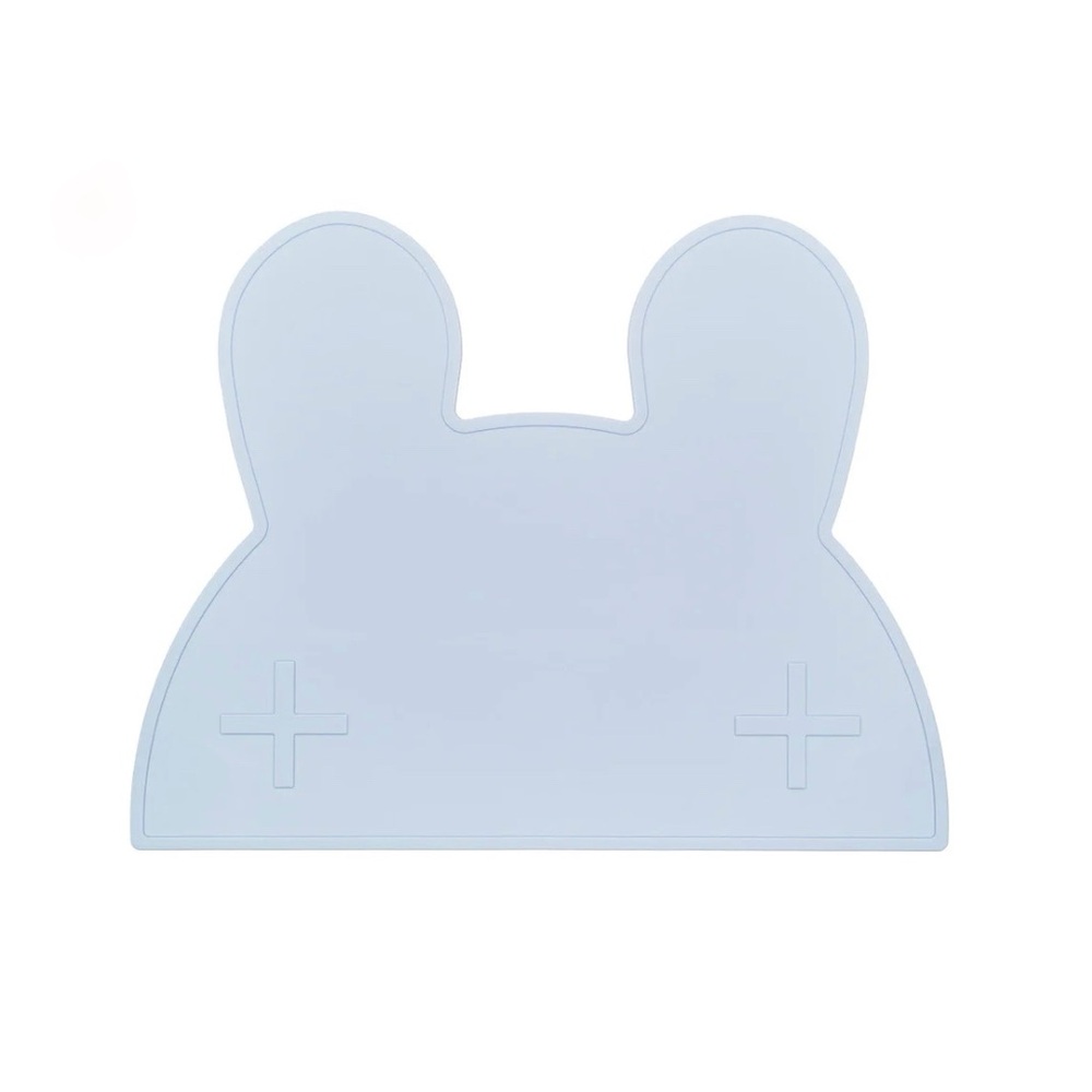 We Might Be Tiny Kids Silicone Placemat, Bunny Placie -Blue